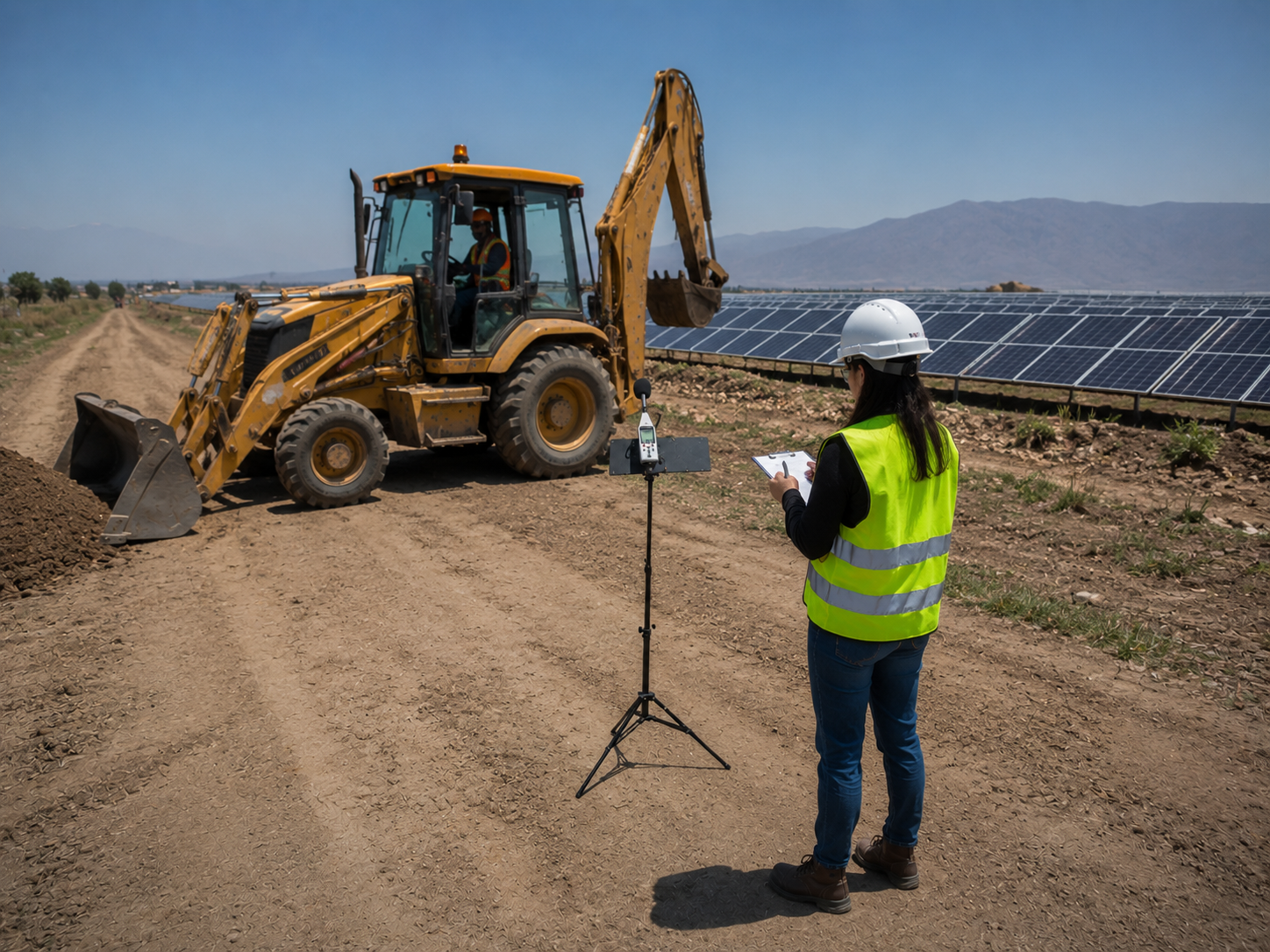Ingeniería acústica en plantas solares
